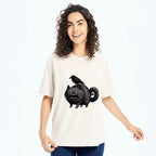 japanese vintage style unisex cotton t shirt