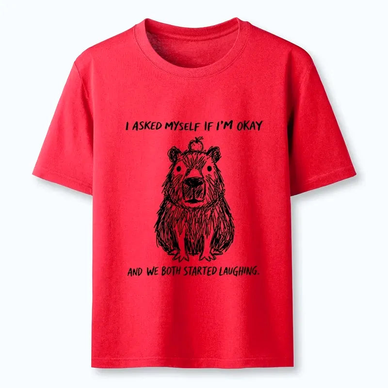 Funny Capybara Japanese T-Shirt for Daily Wear