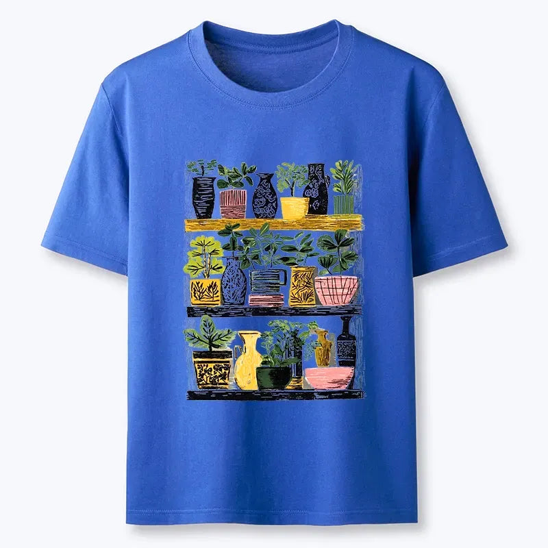 Cozy Home Plant Shelf Vibes T-Shirt
