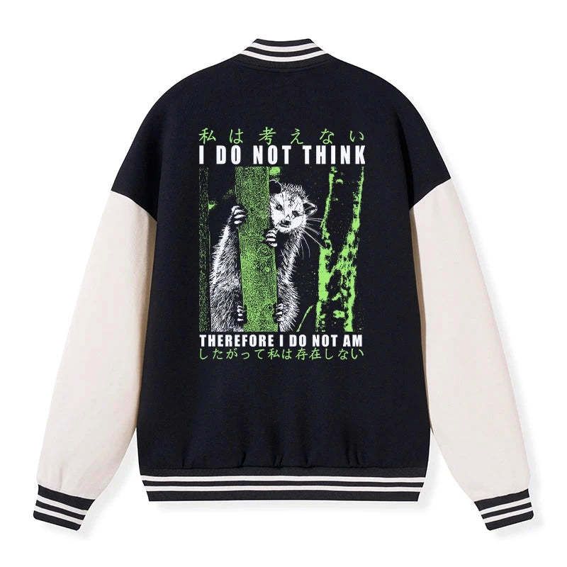 Kyoto-Lion Stupid Possum Japan Embroidery Varsity Jacket