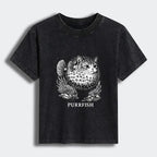 cute cat head japanese t-shirt for women
