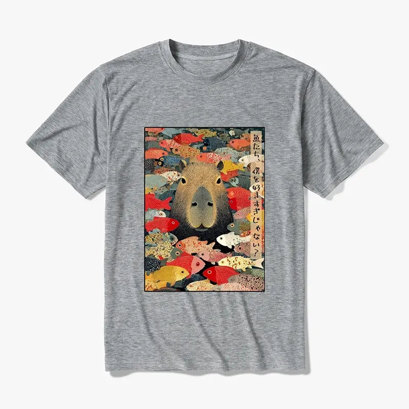 Kyoto-Lion Am I Too Lovable? Cotton Blend T-Shirt