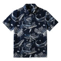 Japanese whale button up shirt