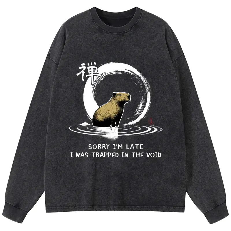 Zen Capybara Long Sleeve T-Shirt