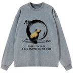Funny Capybara Washed T-Shirt for Gift