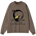 Kyoto-Lion Zen Capybara Was Trapped In The Void Washed Long Sleeve T-Shirt