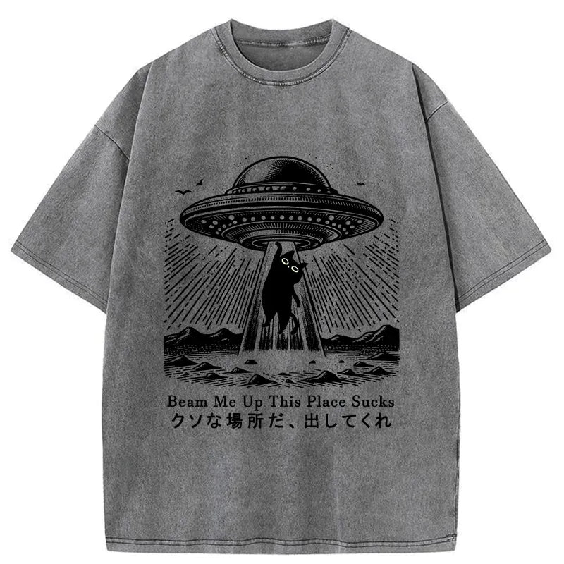 Japanese vintage washed t-shirt for daily wear