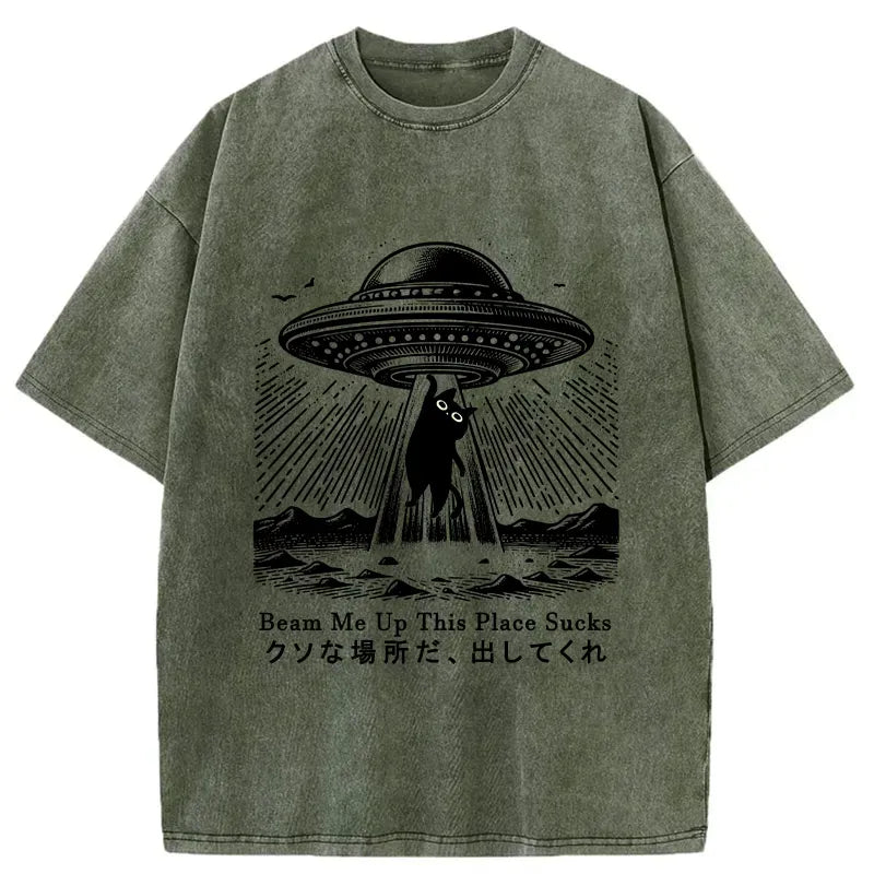 Kyoto-Lion Please Take Me Away Washed T-Shirt