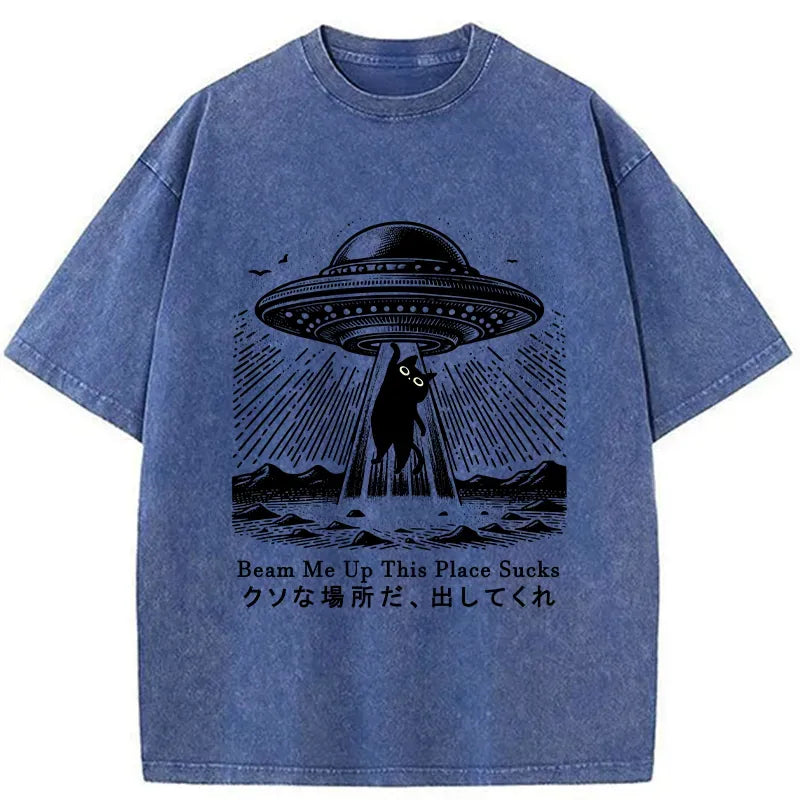 Kyoto-Lion Please Take Me Away Washed T-Shirt