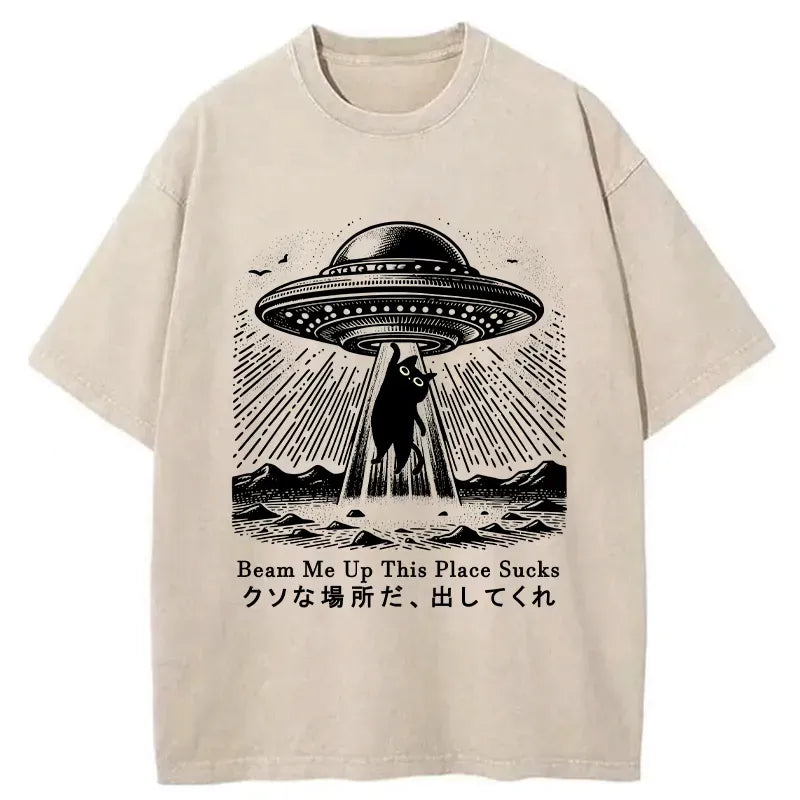 Kyoto-Lion Please Take Me Away Washed T-Shirt