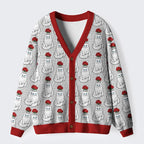 Japanese Cat Cardigan Sweater for Women