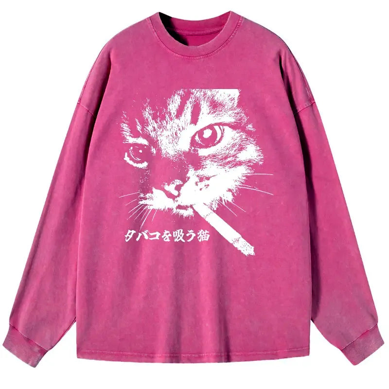 Best Seller Cat Smoking Long Sleeve T-Shirt