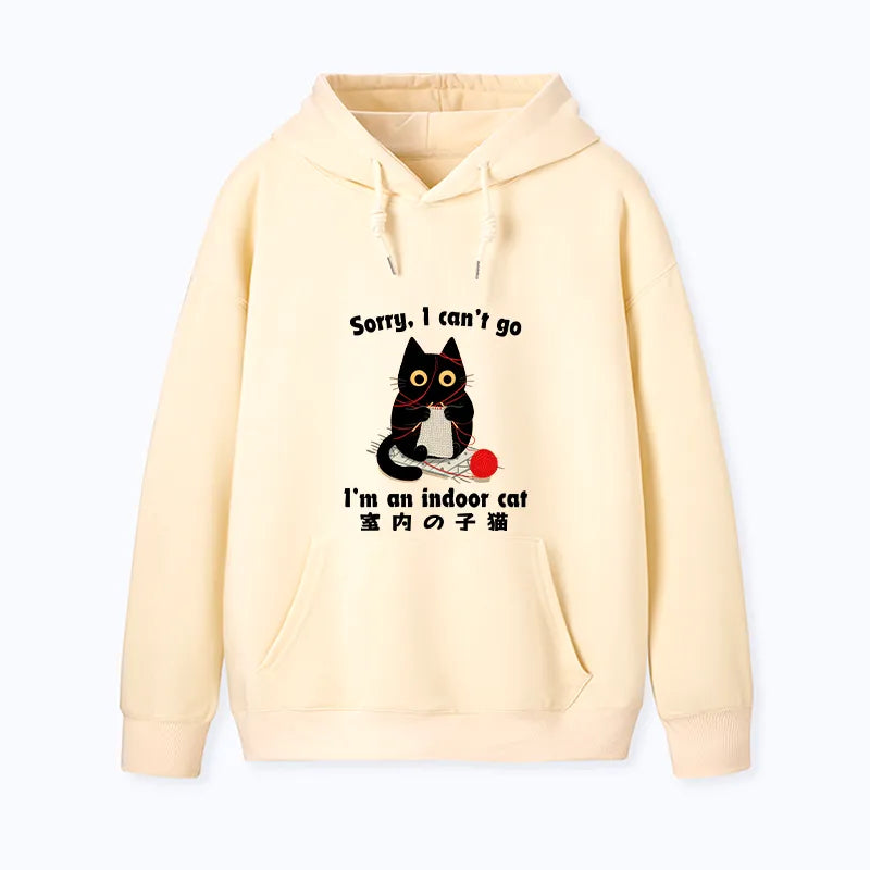 Kyoto-Lion Indoor Cat Meme Classic Hoodie