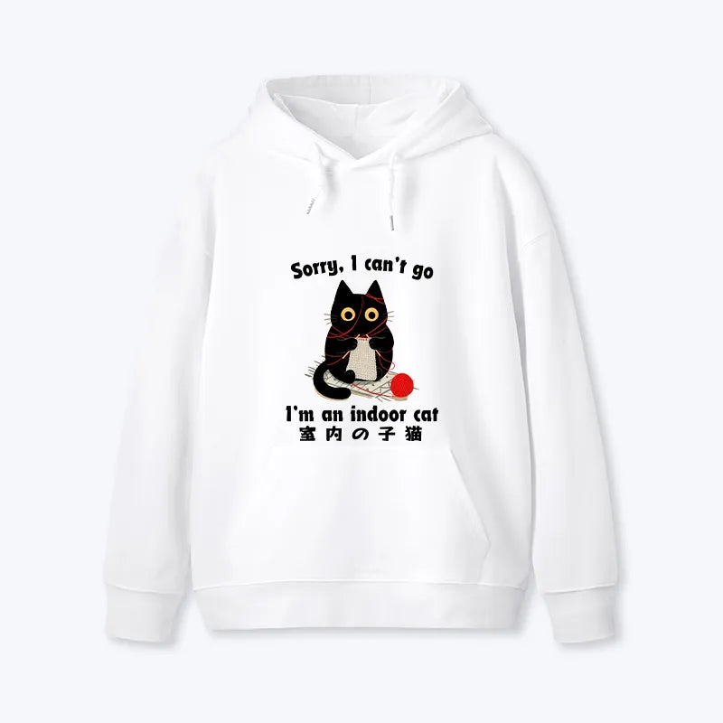 Kyoto-Lion Indoor Cat Meme Classic Hoodie