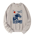 Kyoto-Lion Hokkaido Wave Japan Washed Sweatshirt