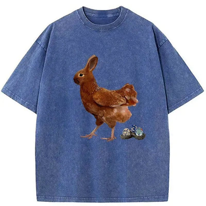 japanese vintage easter bunny washed t-shirt