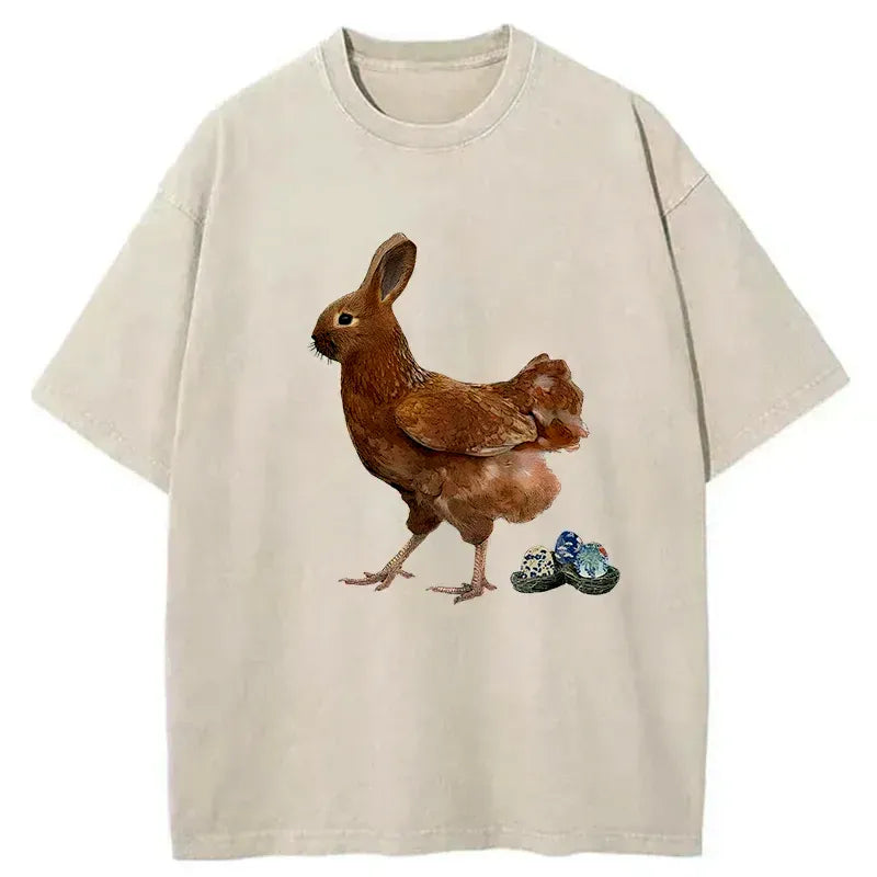 japanese vintage easter bunny washed t-shirt