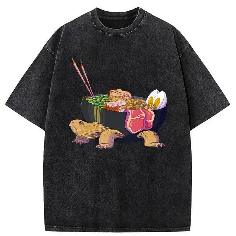 funny turtle ramen t-shirt for him