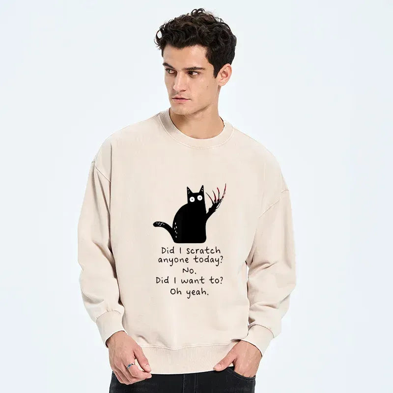 Trendy Washed Sweatshirt for Streetwear