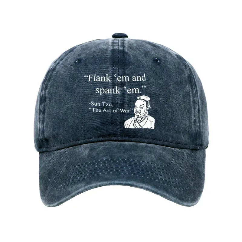 Kyoto-Lion The Art Of War Funny Washed Cap