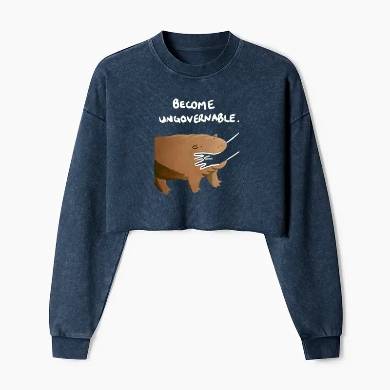 Moo Deng Funny Sweatshirt Gift for Her