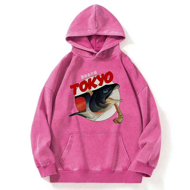 kyoto lion tsukiji fish market hoodie gift idea