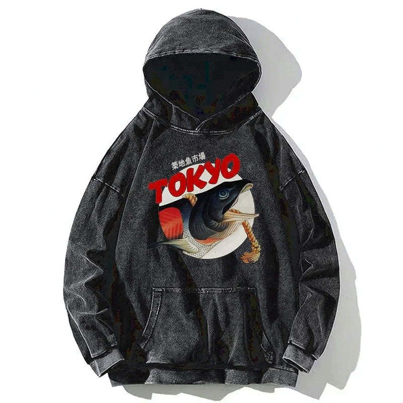 kyoto lion tsukiji fish market hoodie gift idea