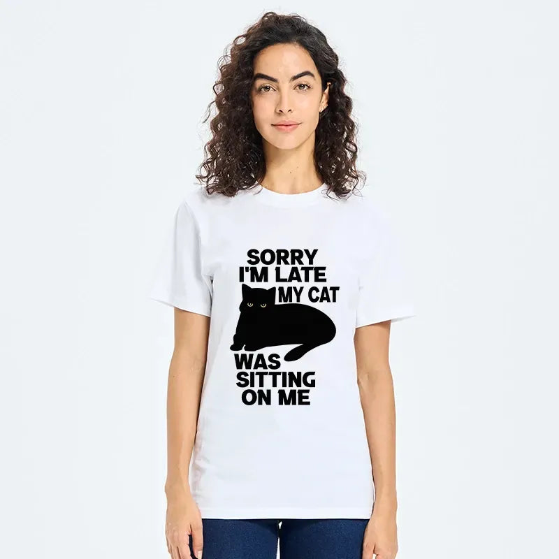 Ukiyo-e cat lover t-shirt for streetwear