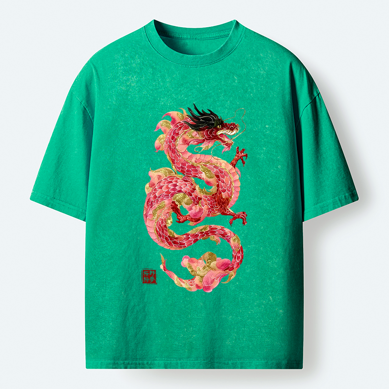 Japanese Dragon Washed T-Shirt