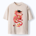 Kyoto-Lion Dragon T-Shirt for Daily Wear