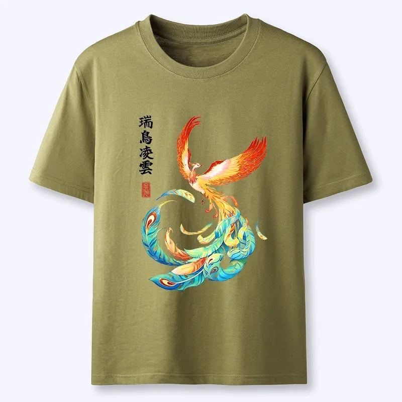 Kyoto-Lion Lucky Phoenix Art Classic T-Shirt