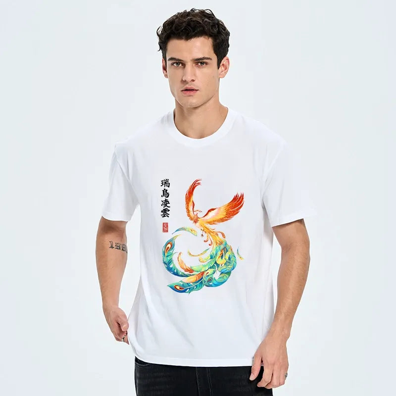 Kyoto-Lion Lucky Phoenix Art Classic T-Shirt
