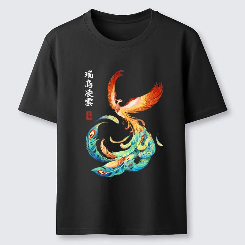 Kyoto-Lion Lucky Phoenix Art Classic T-Shirt