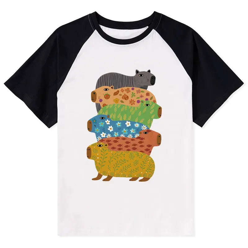 Trendy Kyoto-Lion Capybara T-shirt