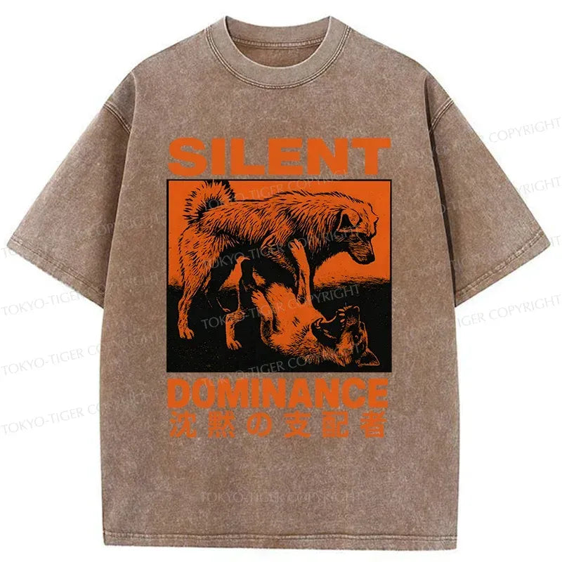 Kyoto-Lion Silent Dog King Washed T-Shirt