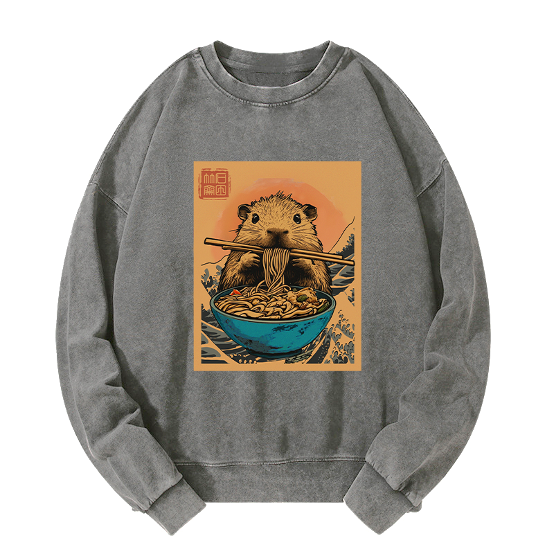 kyoto lion opossum ramen sweatshirt on sale