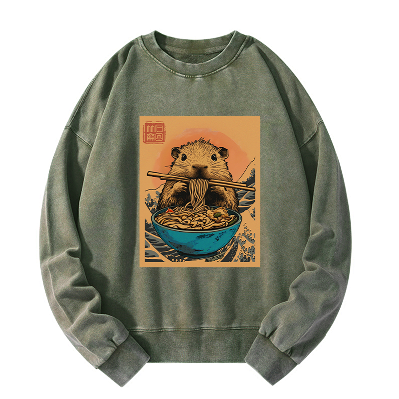 kyoto lion opossum ramen sweatshirt on sale