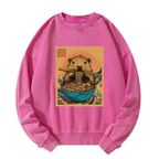 opossum eating ramen sweatshirt for japanese culture fans