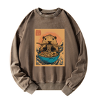 kyoto lion opossum ramen sweatshirt on sale