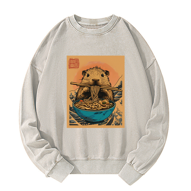 kyoto lion opossum ramen sweatshirt on sale