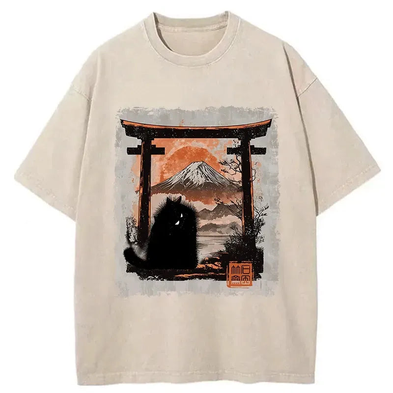 kyoto lion cat tee free shipping