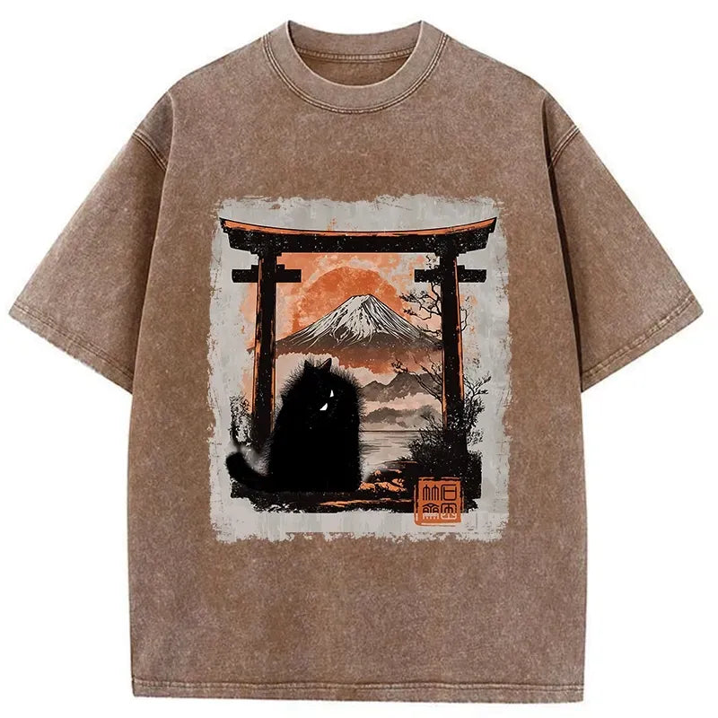kyoto lion cat tee free shipping