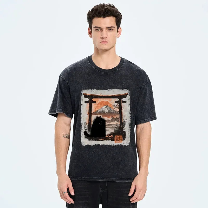 kyoto lion cat tee free shipping