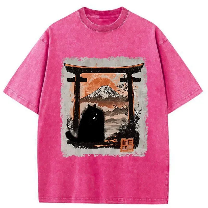 kyoto lion cat tee free shipping