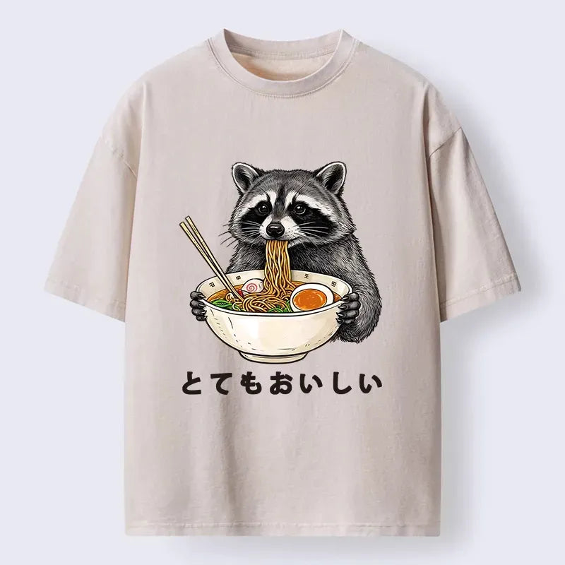 Funny Raccoon Ramen T-Shirt Gift
