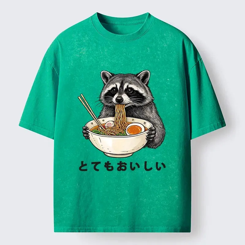 Funny Raccoon Ramen T-Shirt Gift