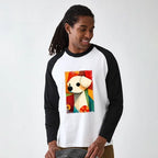 Kyoto-Lion Abstract Color Block Vintage T-shirt