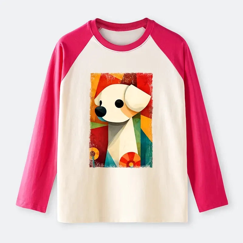 Unisex Long Sleeve Dog Tee for Streetwear