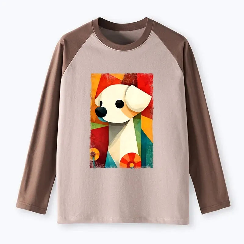 Unisex Long Sleeve Dog Tee for Streetwear