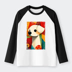 Kyoto-Lion Abstract Color Block Vintage T-shirt